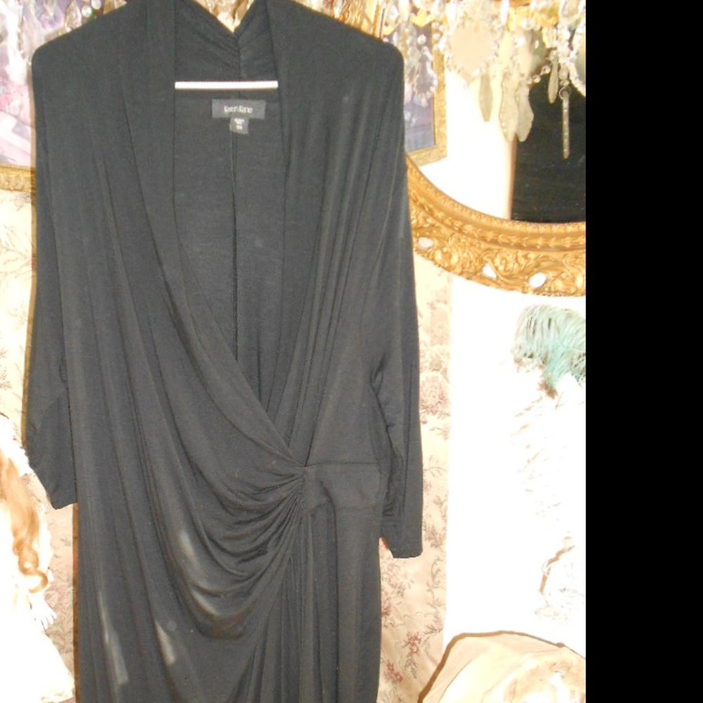 Karen Kane 3x Sexy Black Rayon Spandex Dress